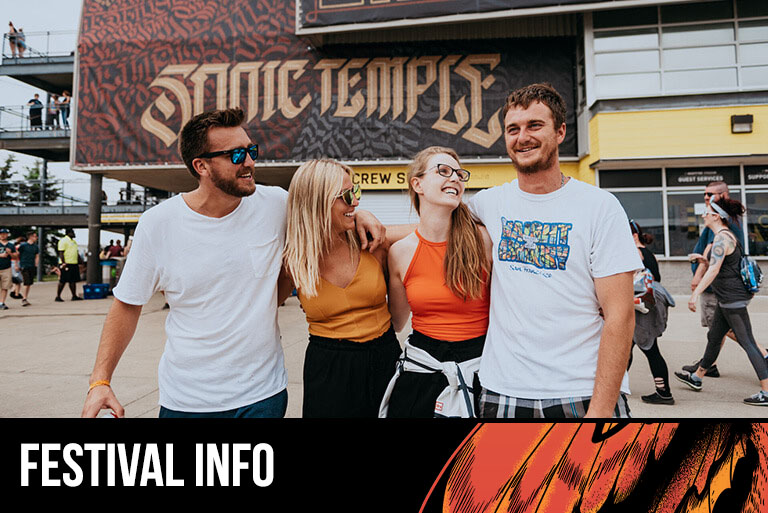 Festival Info Image - 4 people standing with arms around each other