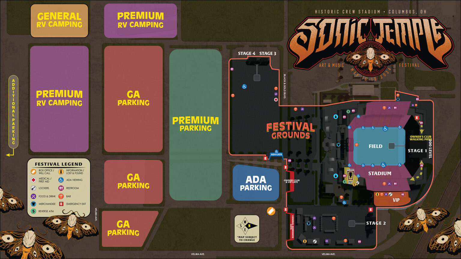 Parking Info Sonic Temple